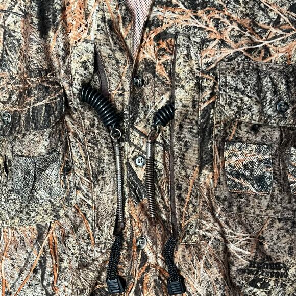 Ol' Tom Turkey‎ Hunting Drake Waterfowl Camo Shirt Mens Medium *Spine Pad Mesh - Picture 4 of 9